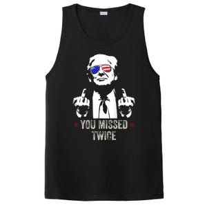 You Missed Twice President Donald Trump PosiCharge Competitor Tank