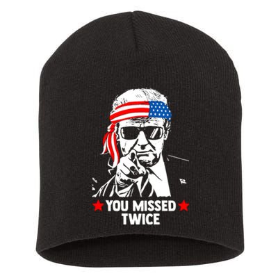 You Missed Twice Short Acrylic Beanie