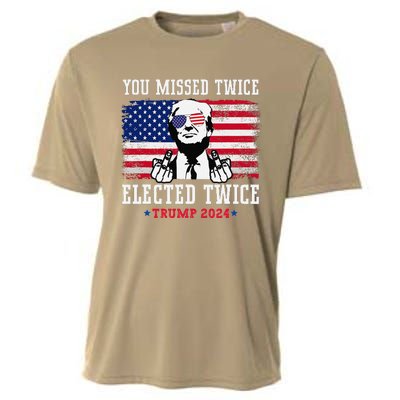 You Missed Twice Elected Twice Trump 2024 We Won Trump Win Cooling Performance Crew T-Shirt