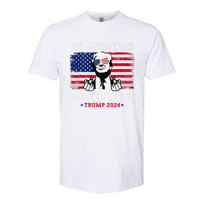 You Missed Twice Elected Twice Trump 2024 We Won Trump Win Softstyle CVC T-Shirt