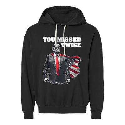 You Missed Twice Gifts Garment-Dyed Fleece Hoodie