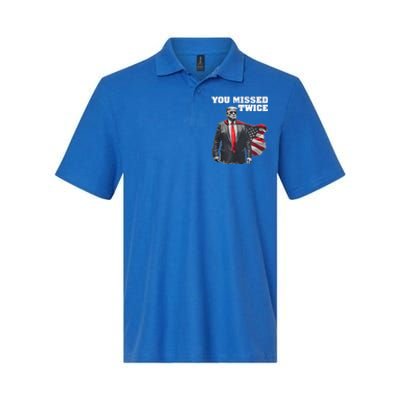 You Missed Twice Gifts Softstyle Adult Sport Polo