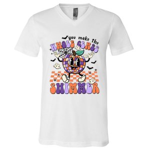 You Make The Whole Class Shimmer Halloween V-Neck T-Shirt