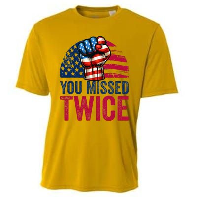 You Missed Twice Trump Assassinated White 2024 Cooling Performance Crew T-Shirt