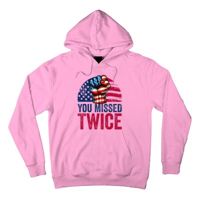 You Missed Twice Trump Assassinated White 2024 Hoodie