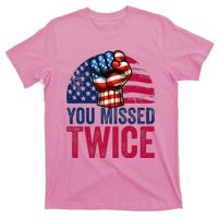 You Missed Twice Trump Assassinated White 2024 T-Shirt