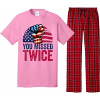 You Missed Twice Trump Assassinated White 2024 Pajama Set