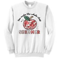 You Make The Whole Class Shimmer Disco Teacher Life Back To School Sweatshirt