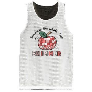 You Make The Whole Class Shimmer Disco Teacher Life Back To School Mesh Reversible Basketball Jersey Tank