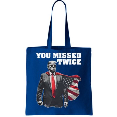 You Missed Twice Trum Tote Bag