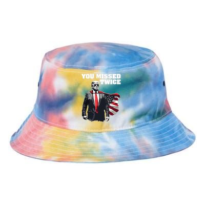 You Missed Twice Trum Tie Dye Newport Bucket Hat