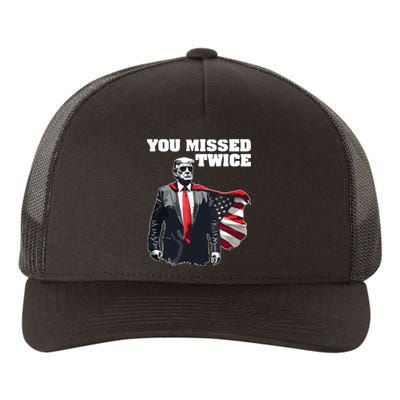 You Missed Twice Trum Yupoong Adult 5-Panel Trucker Hat