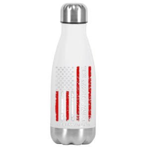 You Missed Twice You Missed Again Trump 2024 Us Flag Stainless Steel Insulated Water Bottle