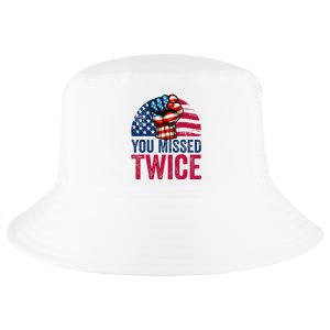 You Missed Twice Trump Assassinated White 2024 Cool Comfort Performance Bucket Hat