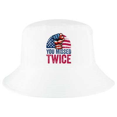 You Missed Twice Trump Assassinated White 2024 Cool Comfort Performance Bucket Hat