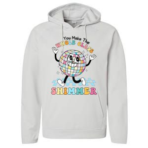 You Make The Whole Class Shimmer Retro Funny Back To School Performance Fleece Hoodie