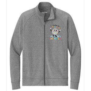 You Make The Whole Class Shimmer Retro Funny Back To School Stretch Full-Zip Cadet Jacket