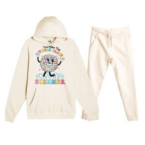 You Make The Whole Class Shimmer Retro Funny Back To School Premium Hooded Sweatsuit Set