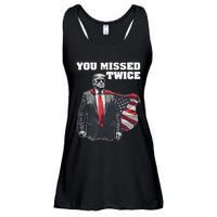 You Missed Twice Trum Ladies Essential Flowy Tank