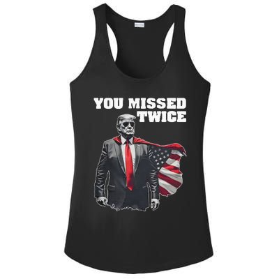 You Missed Twice Trum Ladies PosiCharge Competitor Racerback Tank