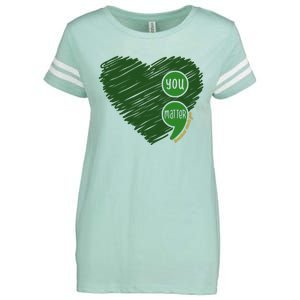 You Matter Tomorrow Needs You Mental Health Awareness Heart Enza Ladies Jersey Football T-Shirt