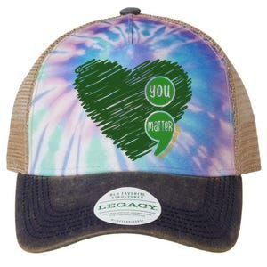 You Matter Tomorrow Needs You Mental Health Awareness Heart Legacy Tie Dye Trucker Hat