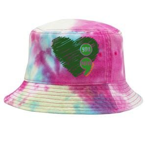 You Matter Tomorrow Needs You Mental Health Awareness Heart Tie-Dyed Bucket Hat