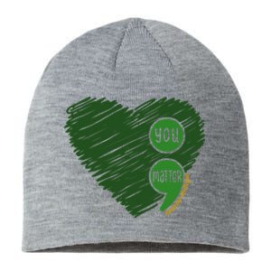 You Matter Tomorrow Needs You Mental Health Awareness Heart Sustainable Beanie