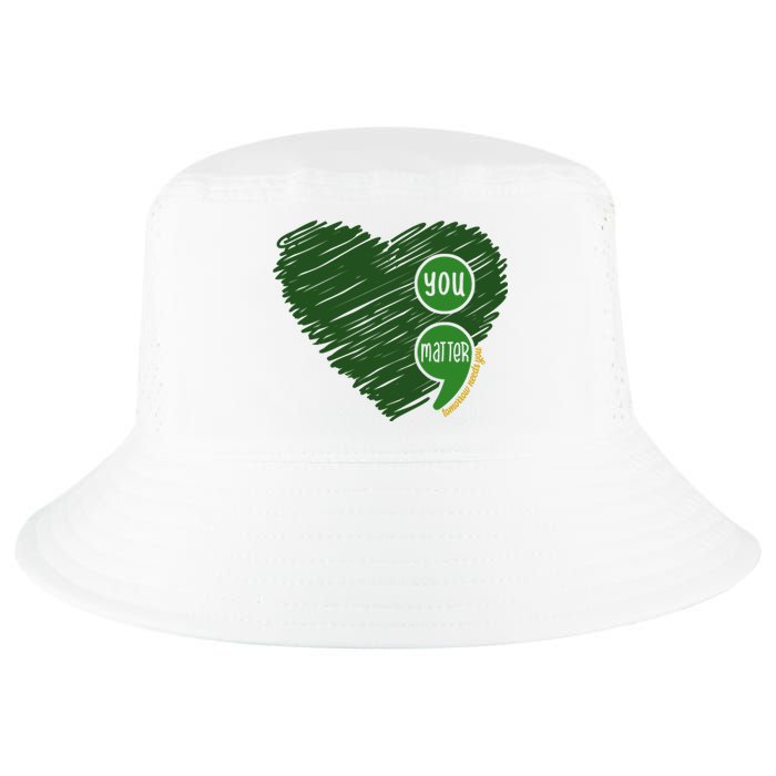 You Matter Tomorrow Needs You Mental Health Awareness Heart Cool Comfort Performance Bucket Hat