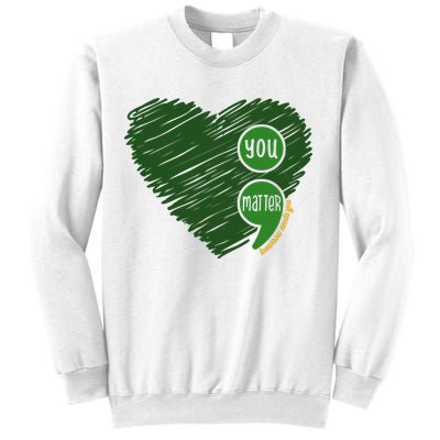 You Matter Tomorrow Needs You Mental Health Awareness Heart Sweatshirt