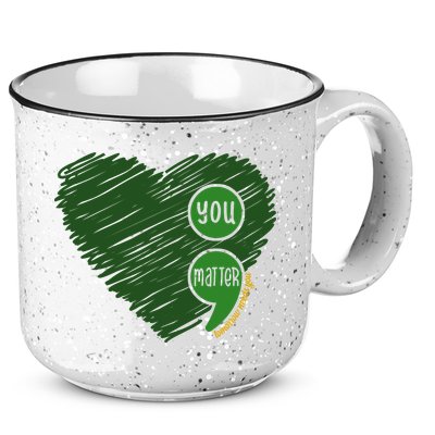 You Matter Tomorrow Needs You Mental Health Awareness Heart 15oz Campfire Ceramic Mug