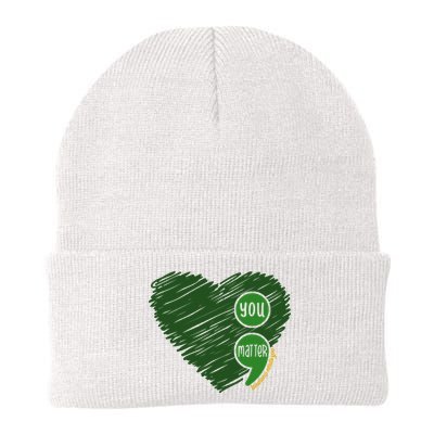 You Matter Tomorrow Needs You Mental Health Awareness Heart Beanie