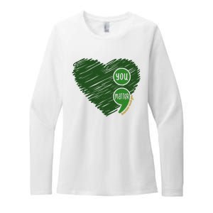 You Matter Tomorrow Needs You Mental Health Awareness Heart Womens CVC Long Sleeve Shirt