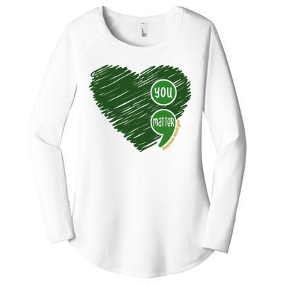 You Matter Tomorrow Needs You Mental Health Awareness Heart Women's Perfect Tri Tunic Long Sleeve Shirt