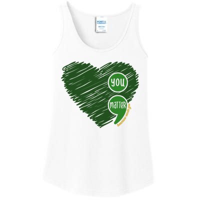 You Matter Tomorrow Needs You Mental Health Awareness Heart Ladies Essential Tank