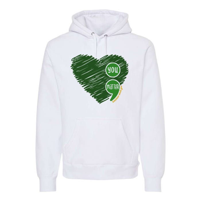 You Matter Tomorrow Needs You Mental Health Awareness Heart Premium Hoodie