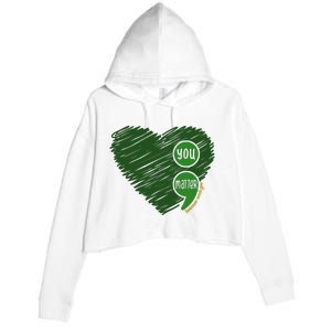 You Matter Tomorrow Needs You Mental Health Awareness Heart Crop Fleece Hoodie