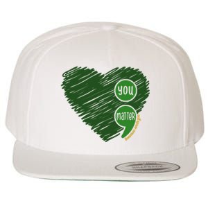 You Matter Tomorrow Needs You Mental Health Awareness Heart Wool Snapback Cap