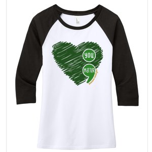 You Matter Tomorrow Needs You Mental Health Awareness Heart Women's Tri-Blend 3/4-Sleeve Raglan Shirt