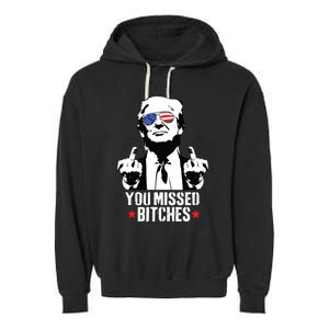 You Missed Trump 2024 You Missed Garment-Dyed Fleece Hoodie