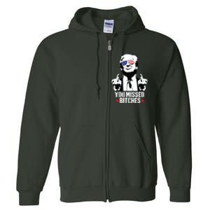 You Missed Trump 2024 You Missed Full Zip Hoodie