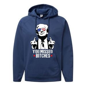 You Missed Trump 2024 You Missed Performance Fleece Hoodie