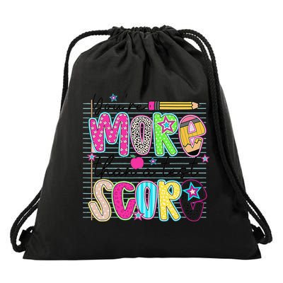 Youre More Than A Test Score Dont Stress Do Your Best Drawstring Bag