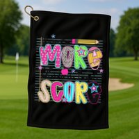 Youre More Than A Test Score Dont Stress Do Your Best Golf Towel