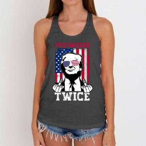 You Missed Twice Women's Knotted Racerback Tank