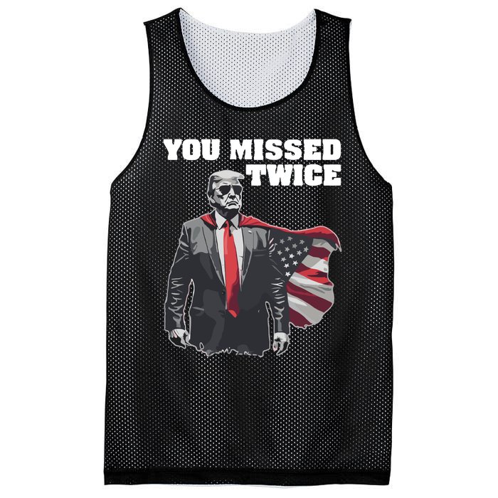 You Missed Twice Mesh Reversible Basketball Jersey Tank