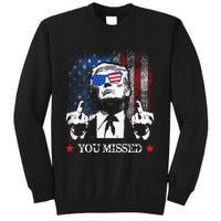 You Missed Trump 2024 Us American Flag Sweatshirt