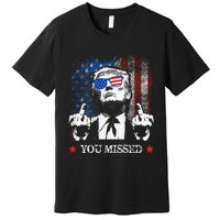 You Missed Trump 2024 Us American Flag Premium T-Shirt