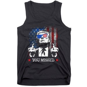 You Missed Trump 2024 Us American Flag Tank Top