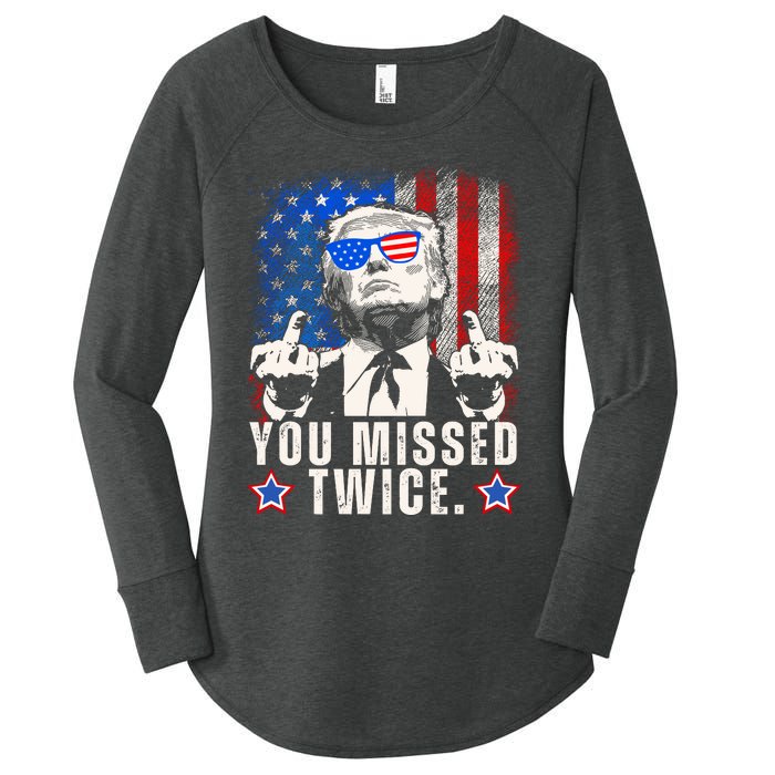 You Missed Twice Women's Perfect Tri Tunic Long Sleeve Shirt